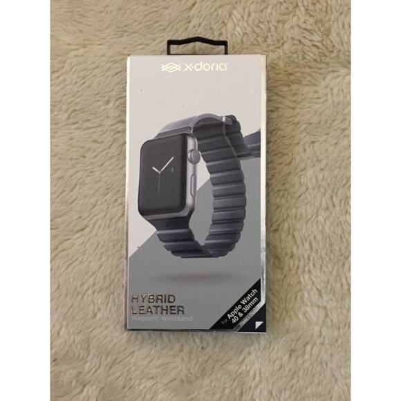 X-Doria Hybrid Leather magnetic wristband Apple watch 38/40mm - Picture 1 of 2